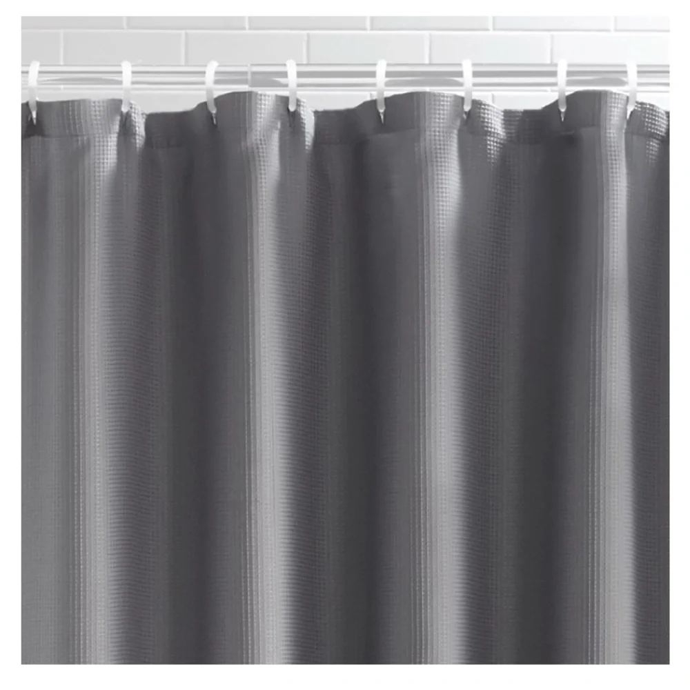 NWT Fabric shower curtain- grey
